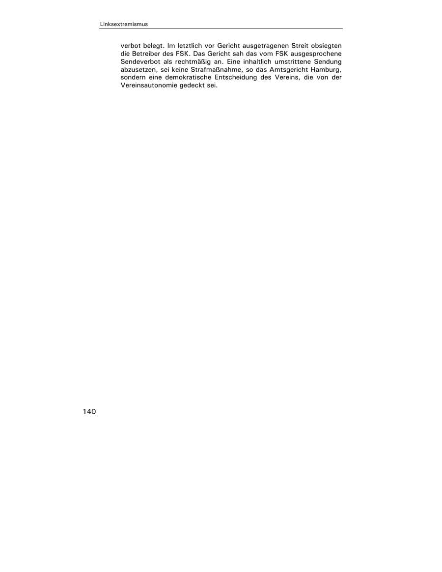 Seite 141 des Verfassungsschutzbericht 2003 Hamburg