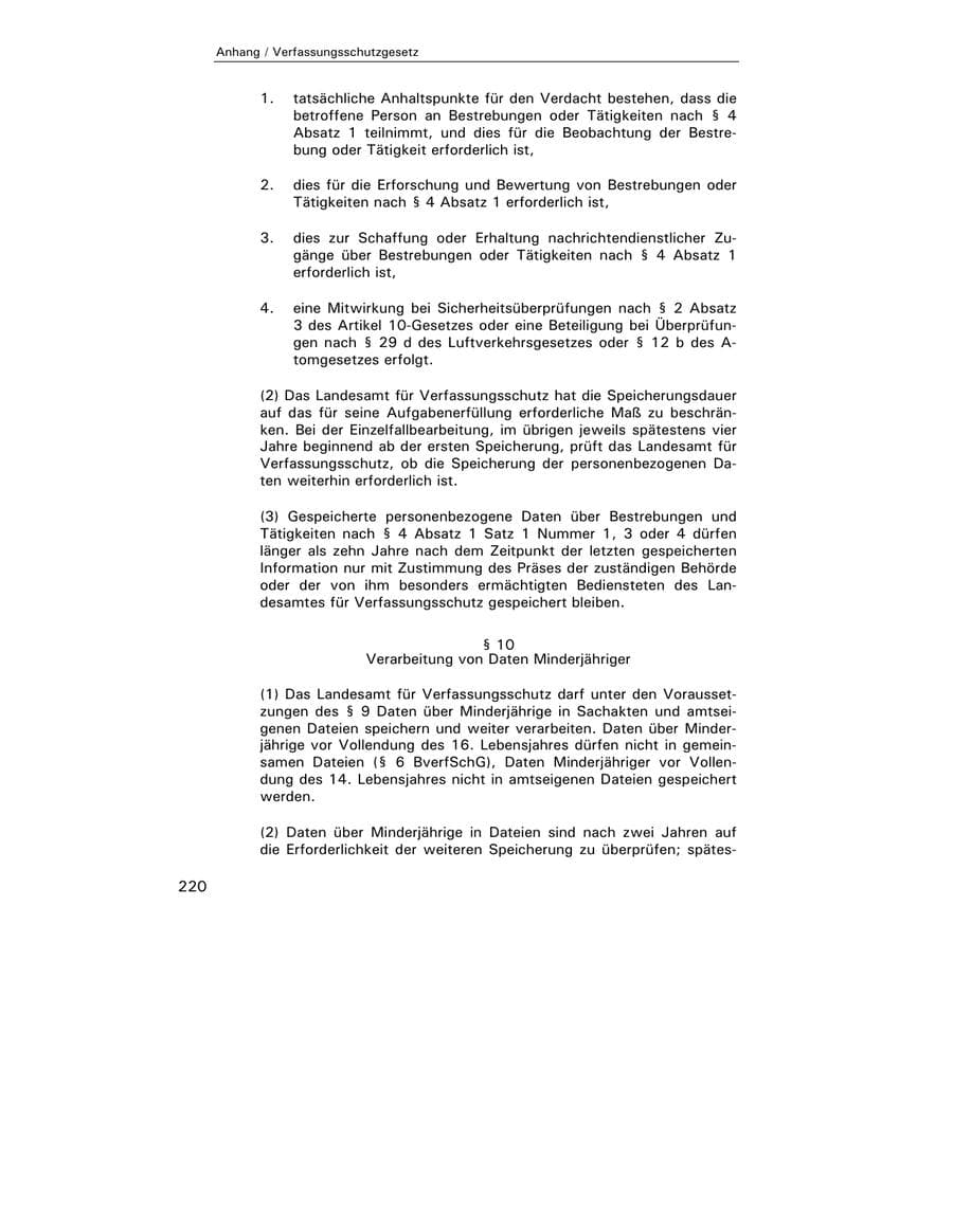 Seite 221 des Verfassungsschutzbericht 2003 Hamburg