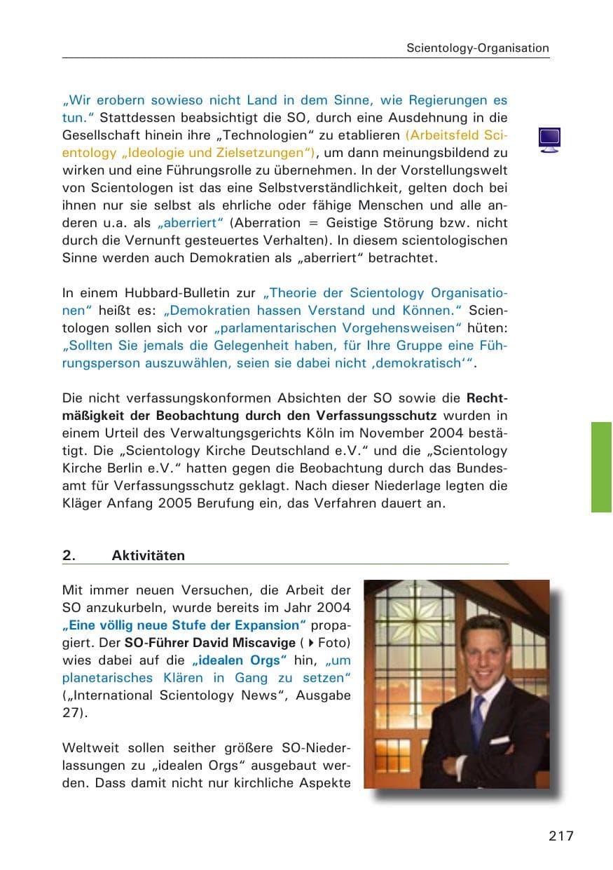 Seite 217 des Verfassungsschutzbericht 2005 Hamburg