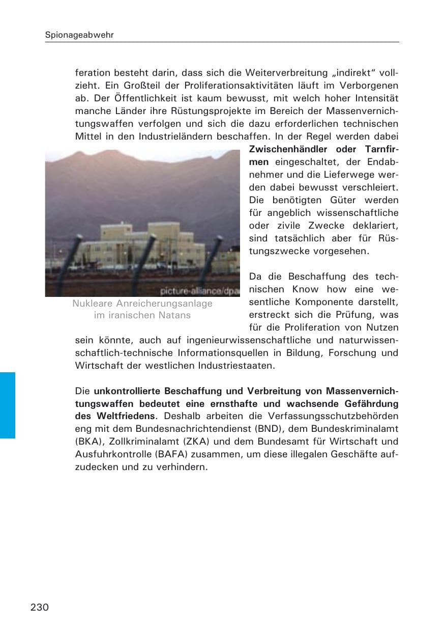 Seite 230 des Verfassungsschutzbericht 2005 Hamburg