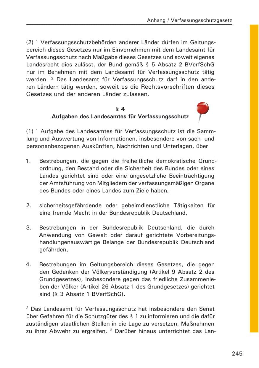 Seite 245 des Verfassungsschutzbericht 2005 Hamburg