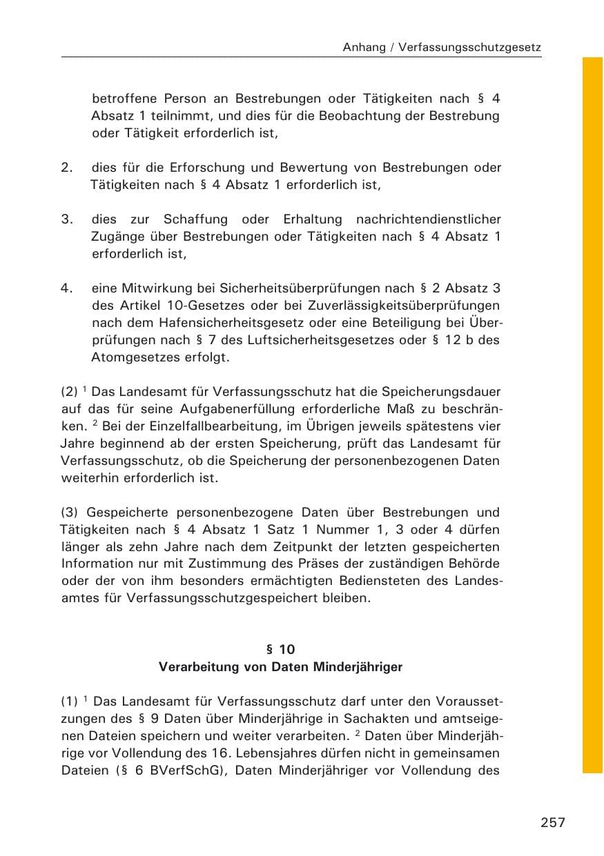 Seite 257 des Verfassungsschutzbericht 2005 Hamburg