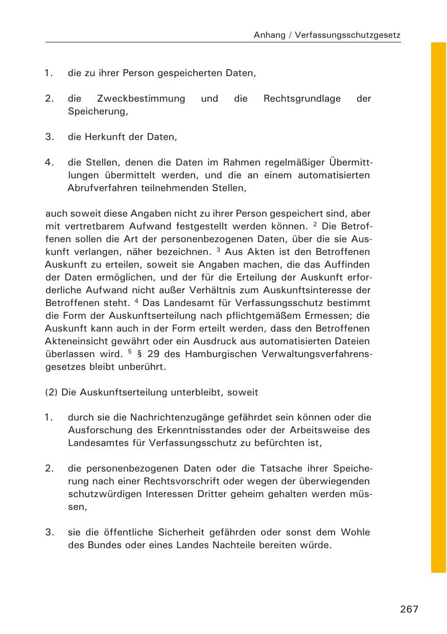 Seite 267 des Verfassungsschutzbericht 2005 Hamburg