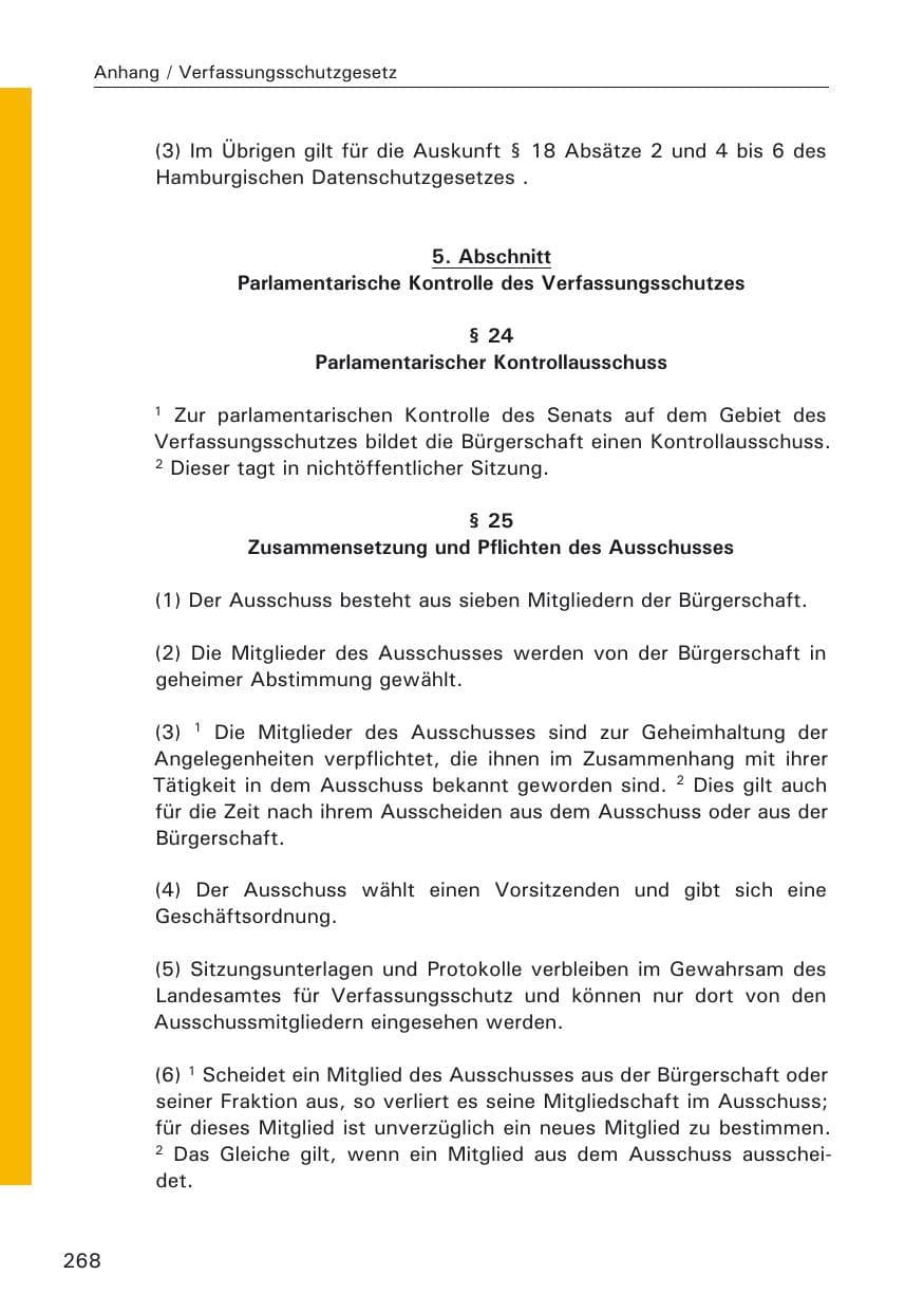 Seite 268 des Verfassungsschutzbericht 2005 Hamburg