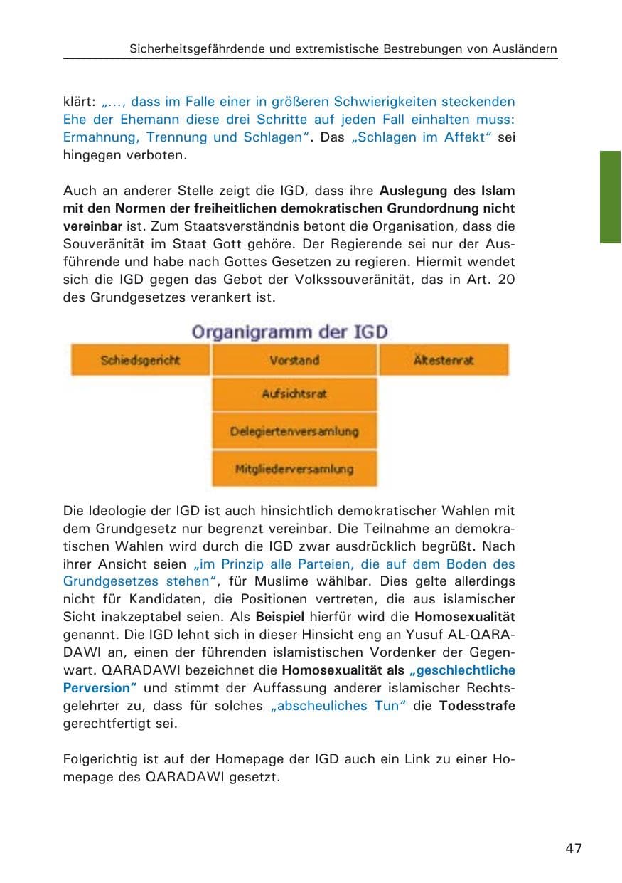 Seite 47 des Verfassungsschutzbericht 2005 Hamburg