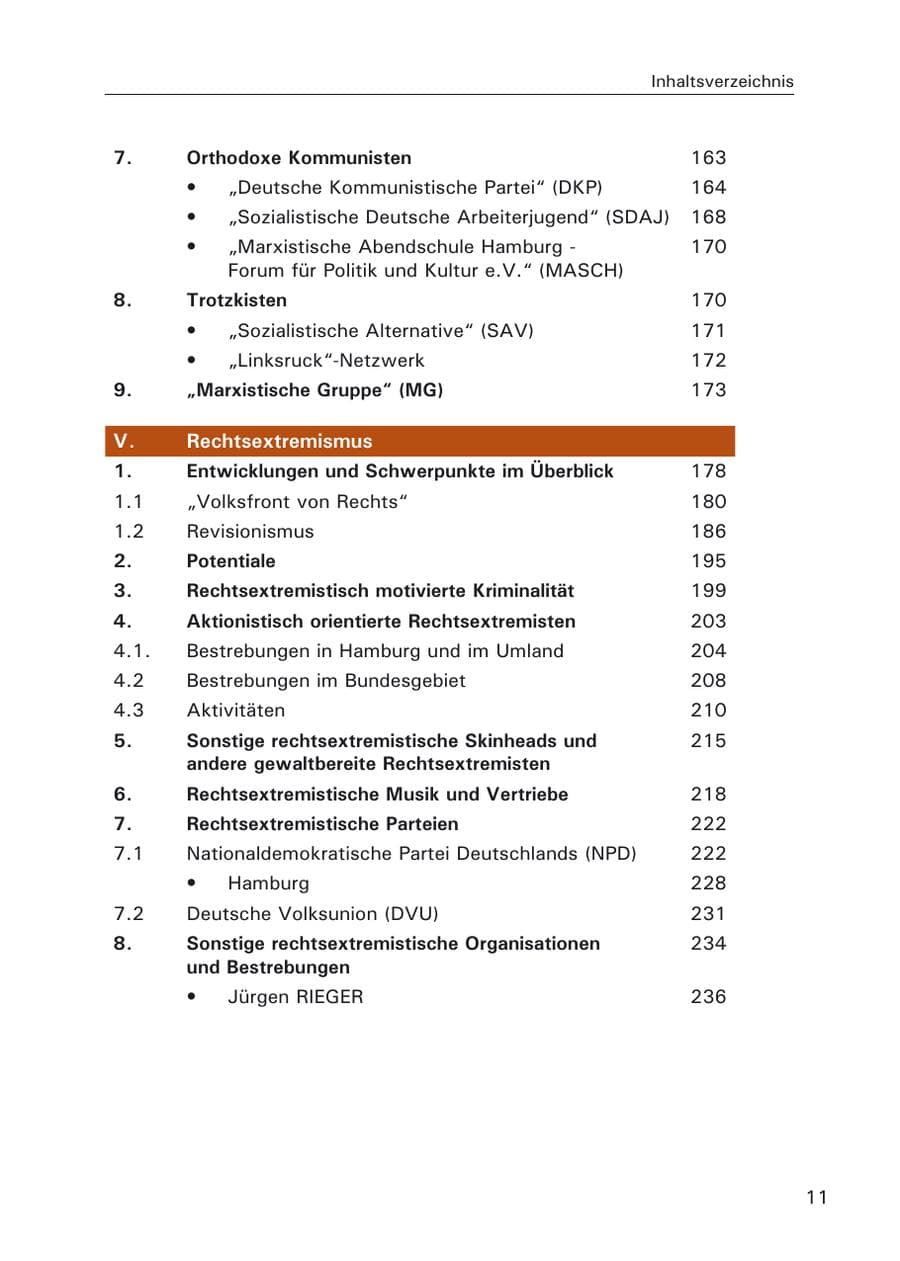 Seite 13 des Verfassungsschutzbericht 2006 Hamburg