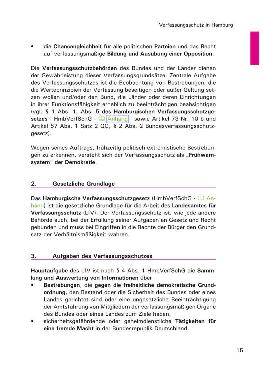 Seite 17 des Verfassungsschutzbericht 2006 Hamburg