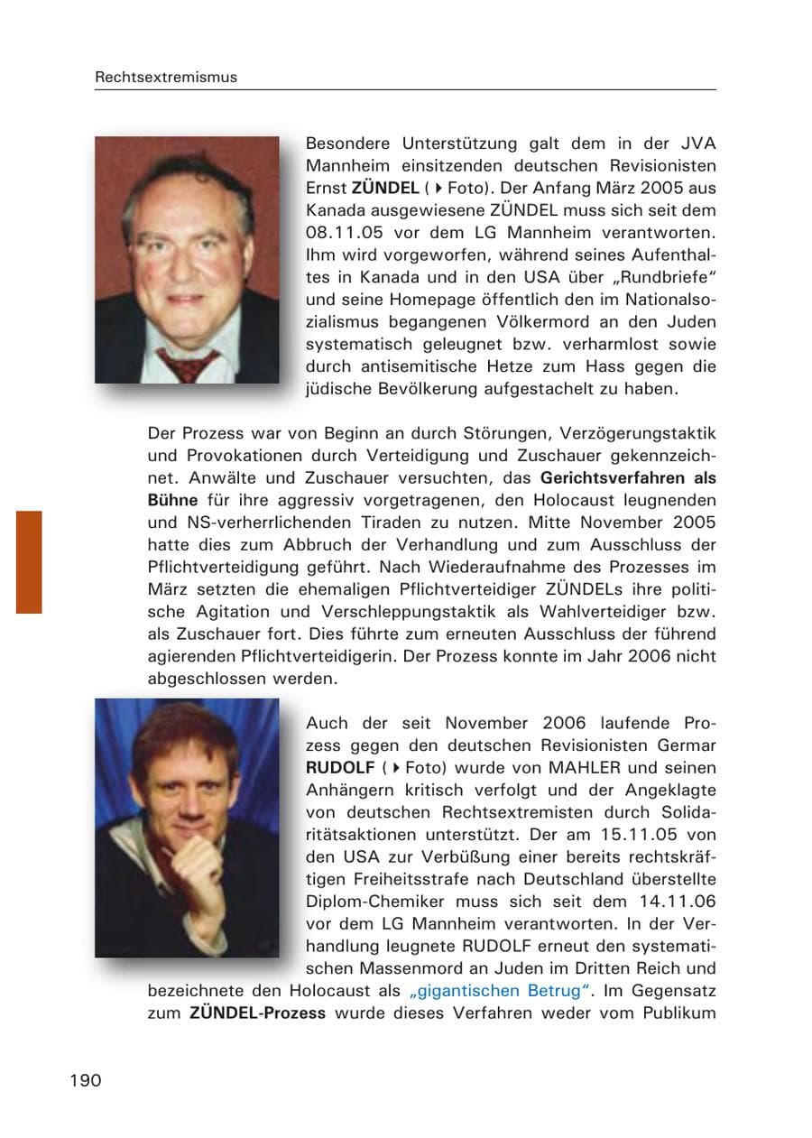 Seite 192 des Verfassungsschutzbericht 2006 Hamburg