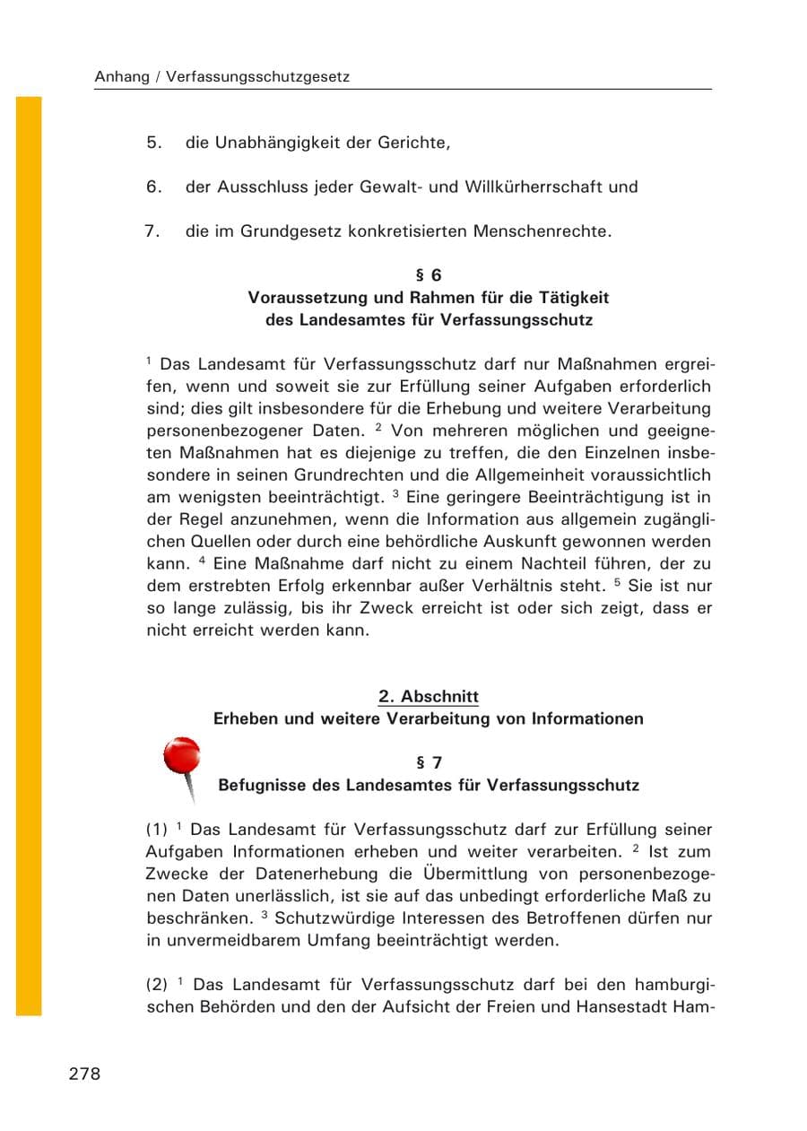 Seite 280 des Verfassungsschutzbericht 2006 Hamburg