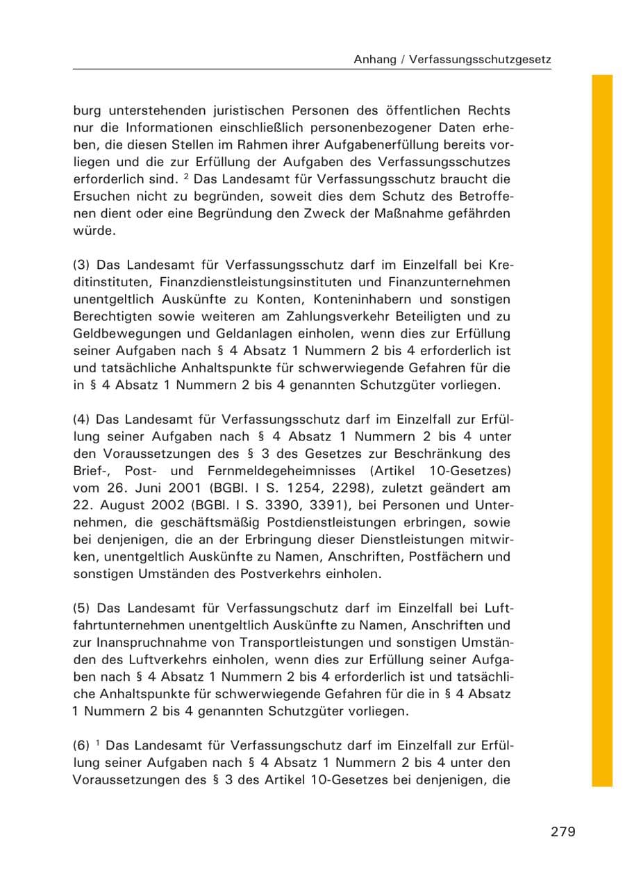 Seite 281 des Verfassungsschutzbericht 2006 Hamburg