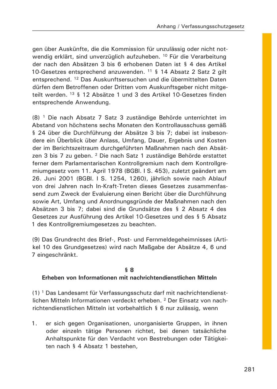 Seite 283 des Verfassungsschutzbericht 2006 Hamburg