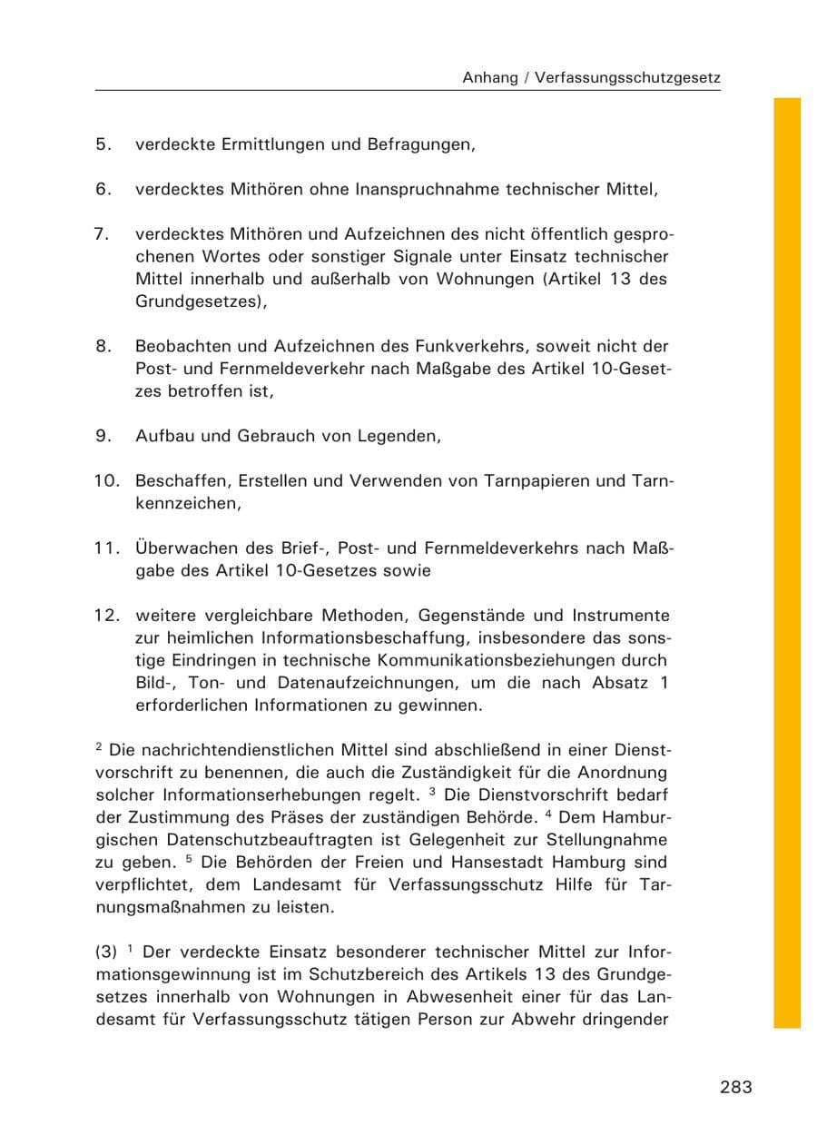 Seite 285 des Verfassungsschutzbericht 2006 Hamburg