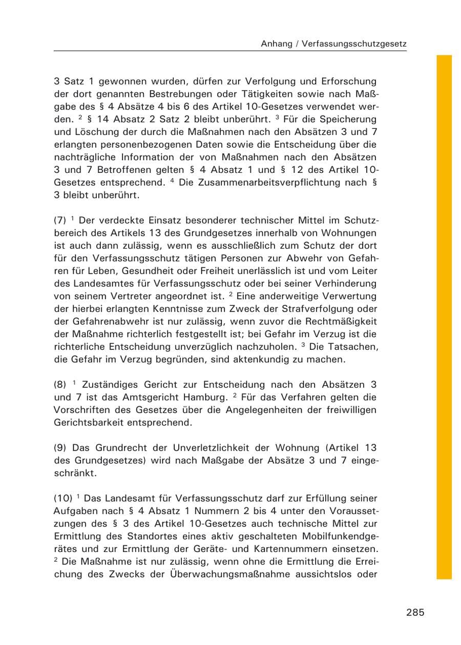 Seite 287 des Verfassungsschutzbericht 2006 Hamburg