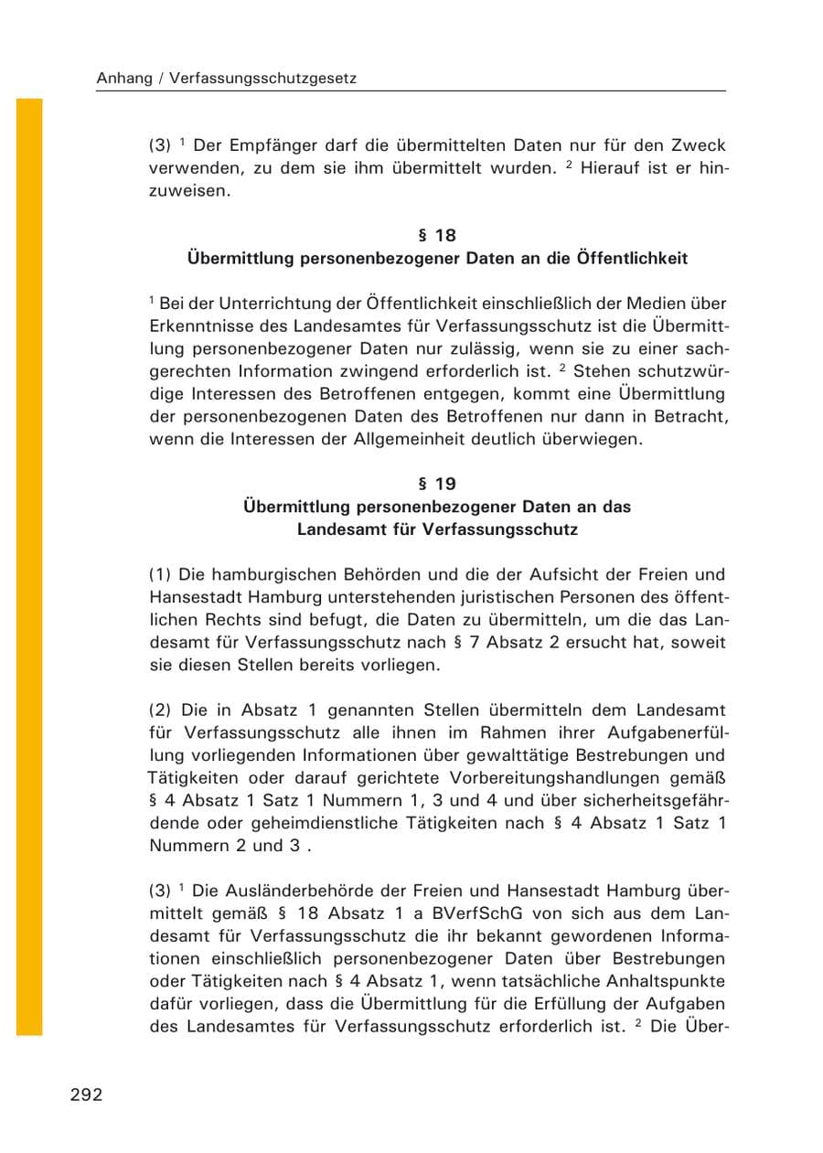 Seite 294 des Verfassungsschutzbericht 2006 Hamburg