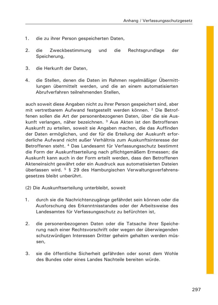 Seite 299 des Verfassungsschutzbericht 2006 Hamburg