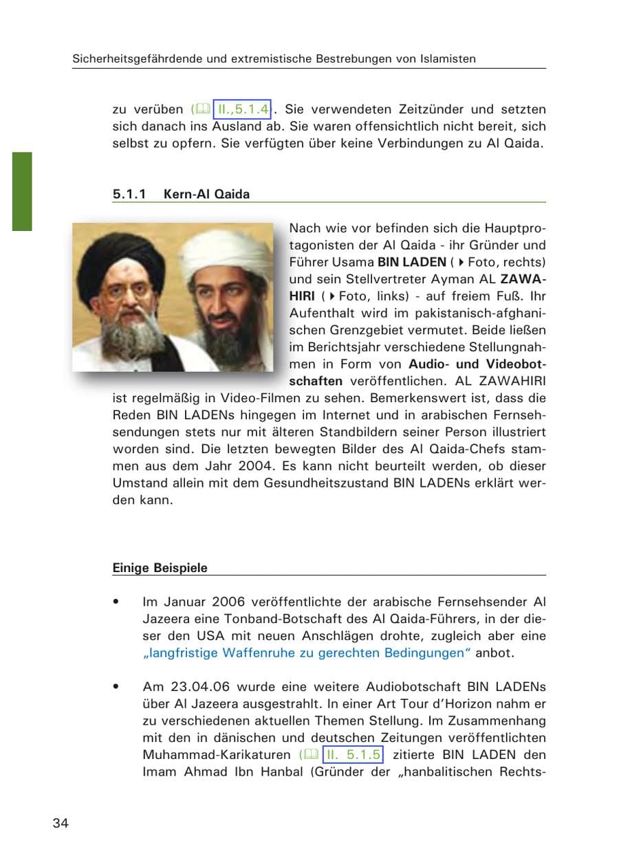 Seite 36 des Verfassungsschutzbericht 2006 Hamburg