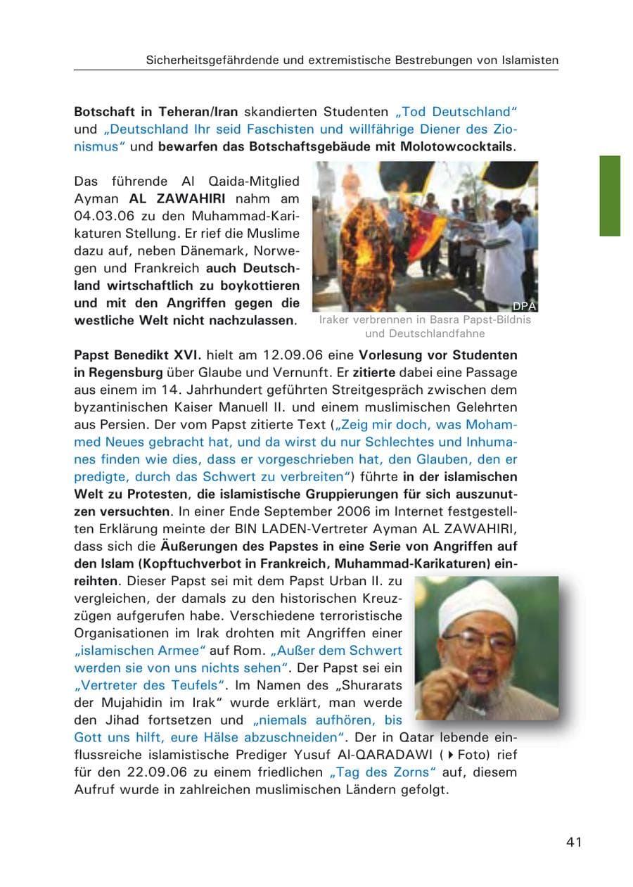 Seite 43 des Verfassungsschutzbericht 2006 Hamburg