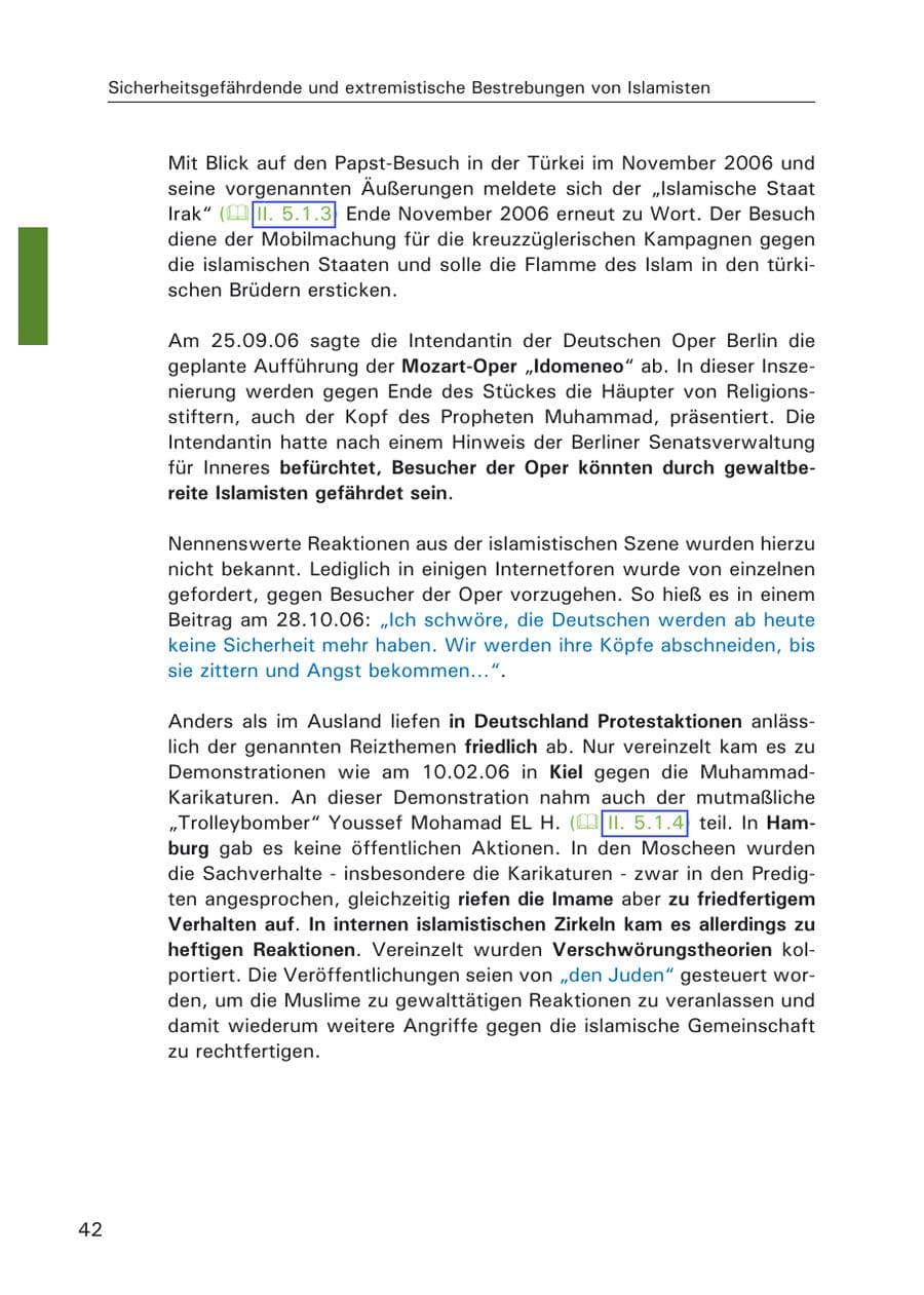 Seite 44 des Verfassungsschutzbericht 2006 Hamburg