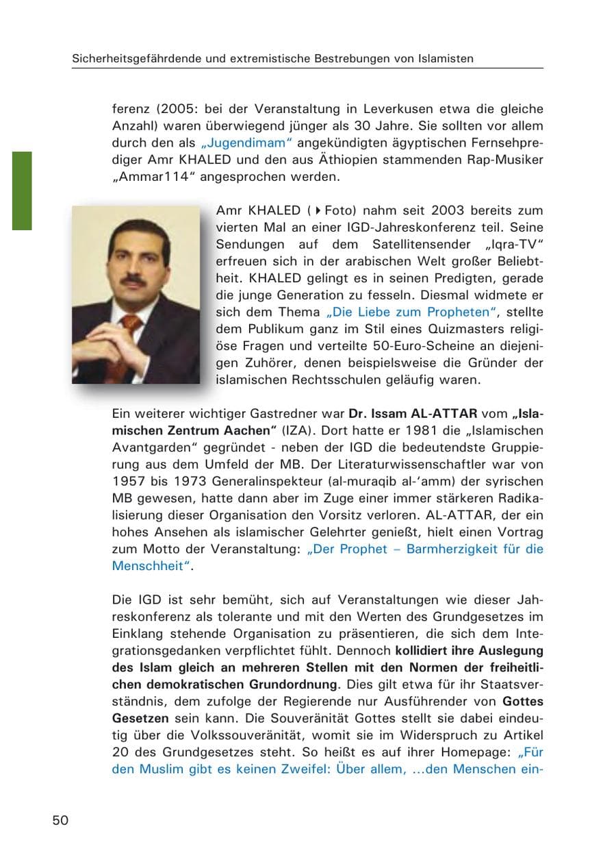 Seite 52 des Verfassungsschutzbericht 2006 Hamburg