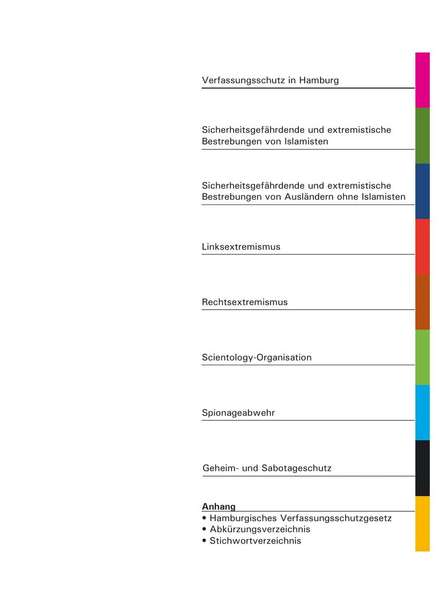 Seite 9 des Verfassungsschutzbericht 2006 Hamburg