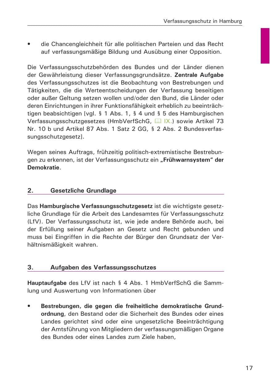 Seite 19 des Verfassungsschutzbericht 2008 Hamburg