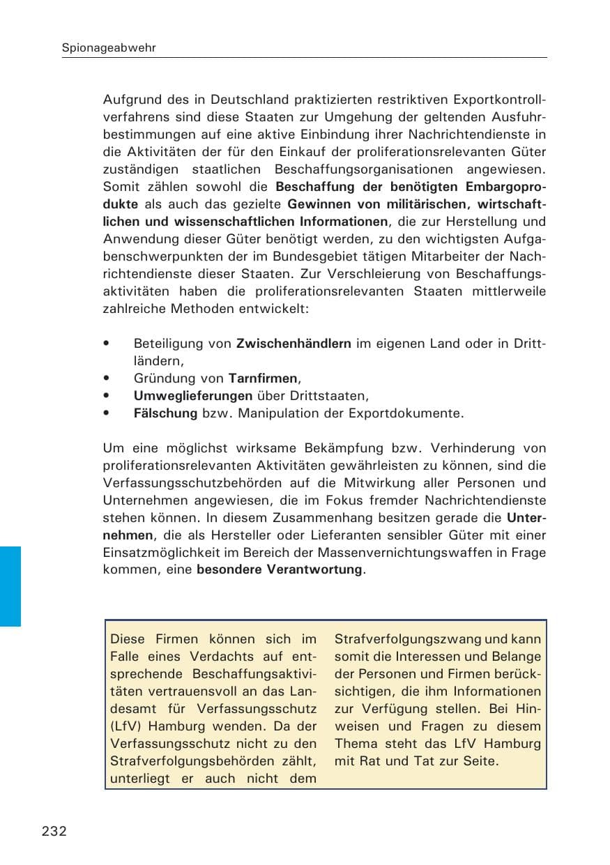 Seite 234 des Verfassungsschutzbericht 2008 Hamburg