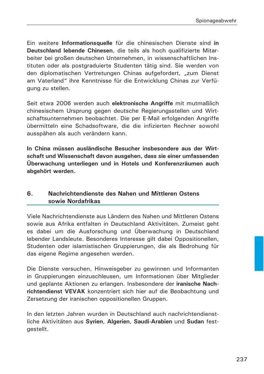 Seite 239 des Verfassungsschutzbericht 2008 Hamburg