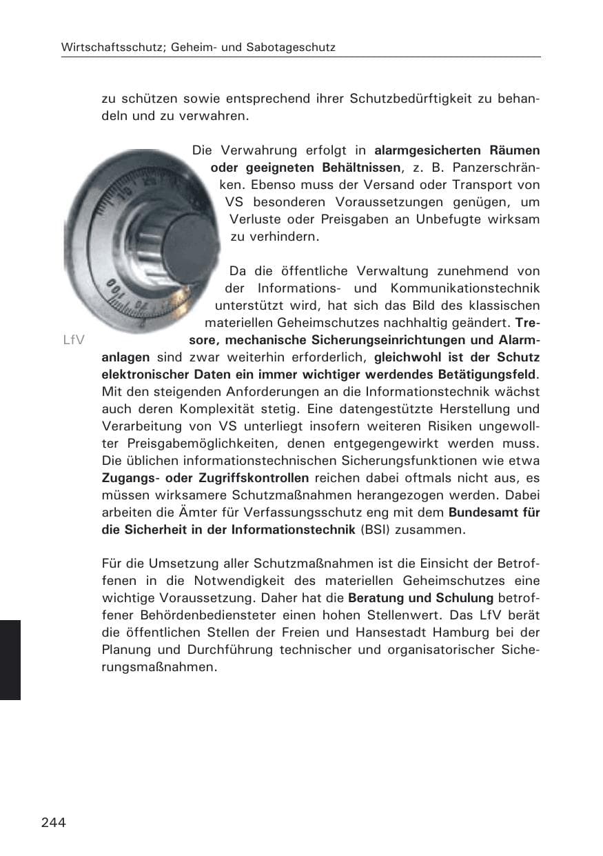 Seite 246 des Verfassungsschutzbericht 2008 Hamburg