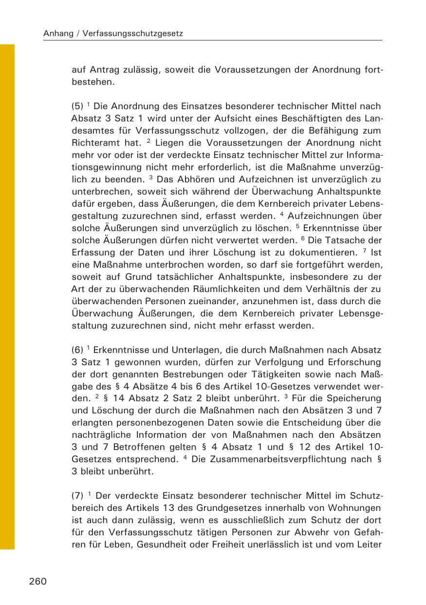 Seite 262 des Verfassungsschutzbericht 2008 Hamburg