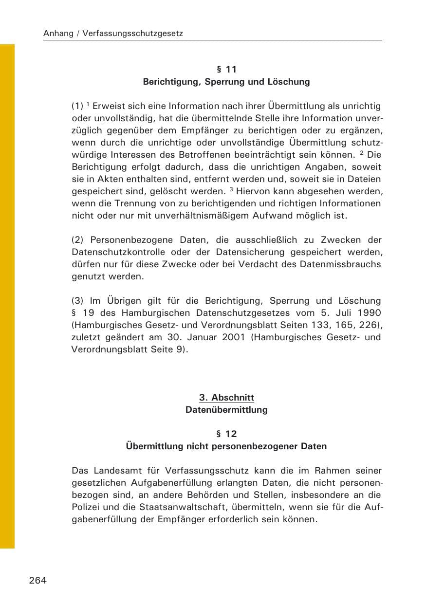 Seite 266 des Verfassungsschutzbericht 2008 Hamburg