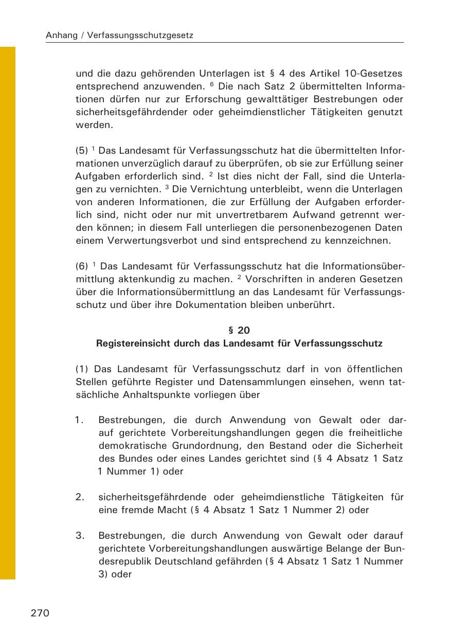 Seite 272 des Verfassungsschutzbericht 2008 Hamburg