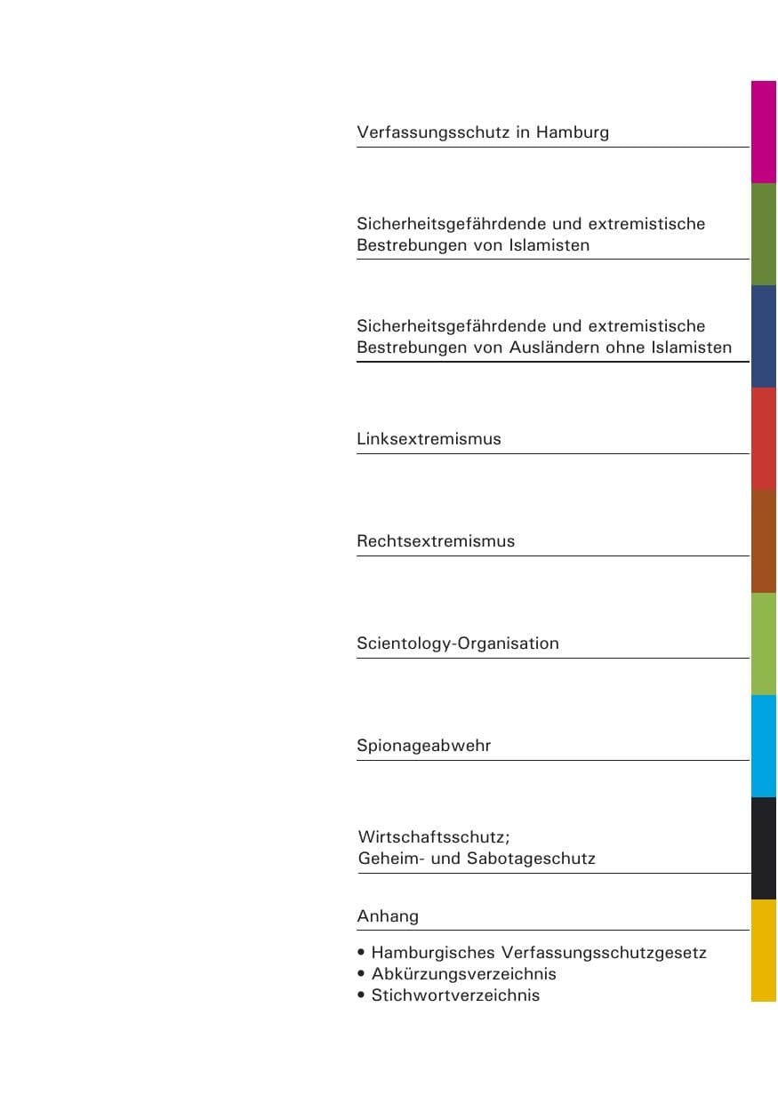 Seite 9 des Verfassungsschutzbericht 2008 Hamburg
