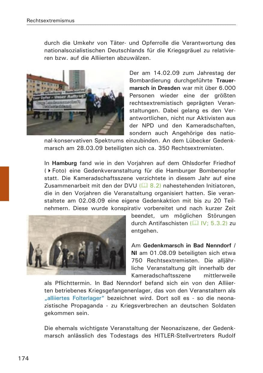 Seite 176 des Verfassungsschutzbericht 2009 Hamburg