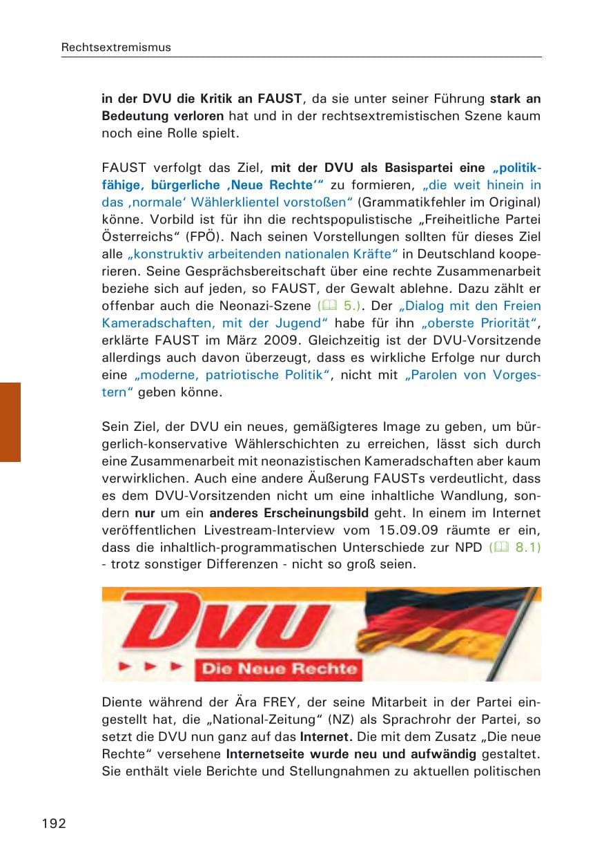 Seite 194 des Verfassungsschutzbericht 2009 Hamburg