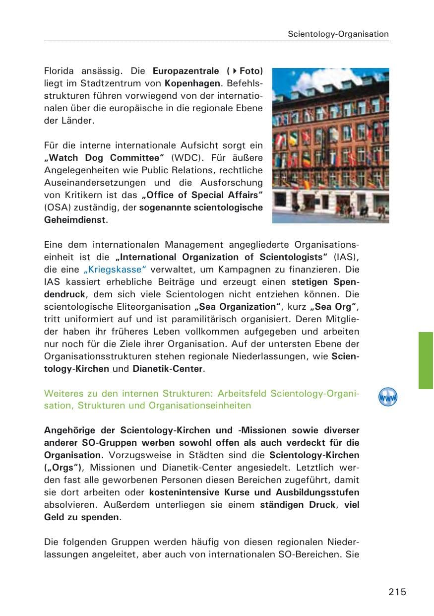 Seite 217 des Verfassungsschutzbericht 2009 Hamburg