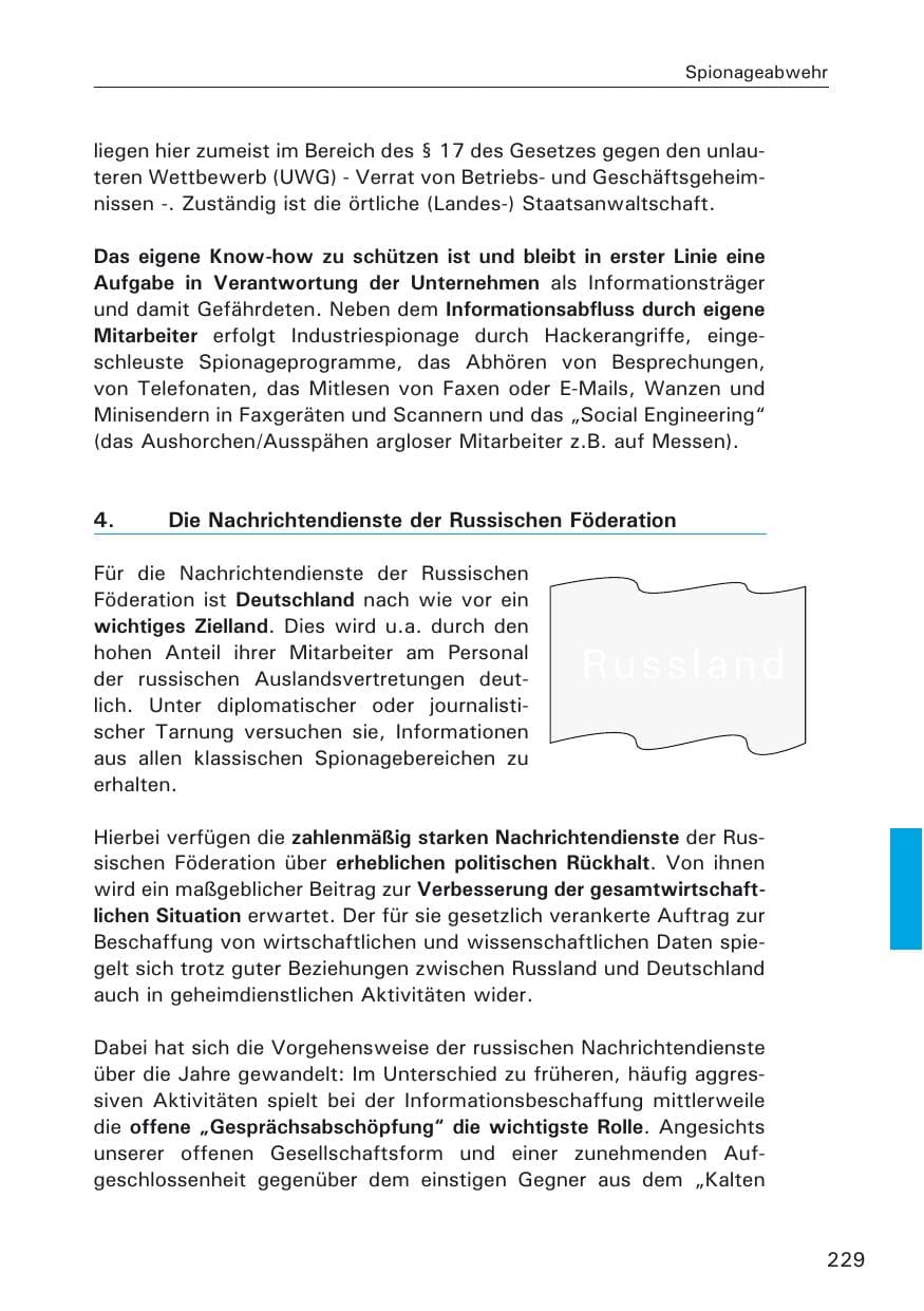 Seite 231 des Verfassungsschutzbericht 2009 Hamburg