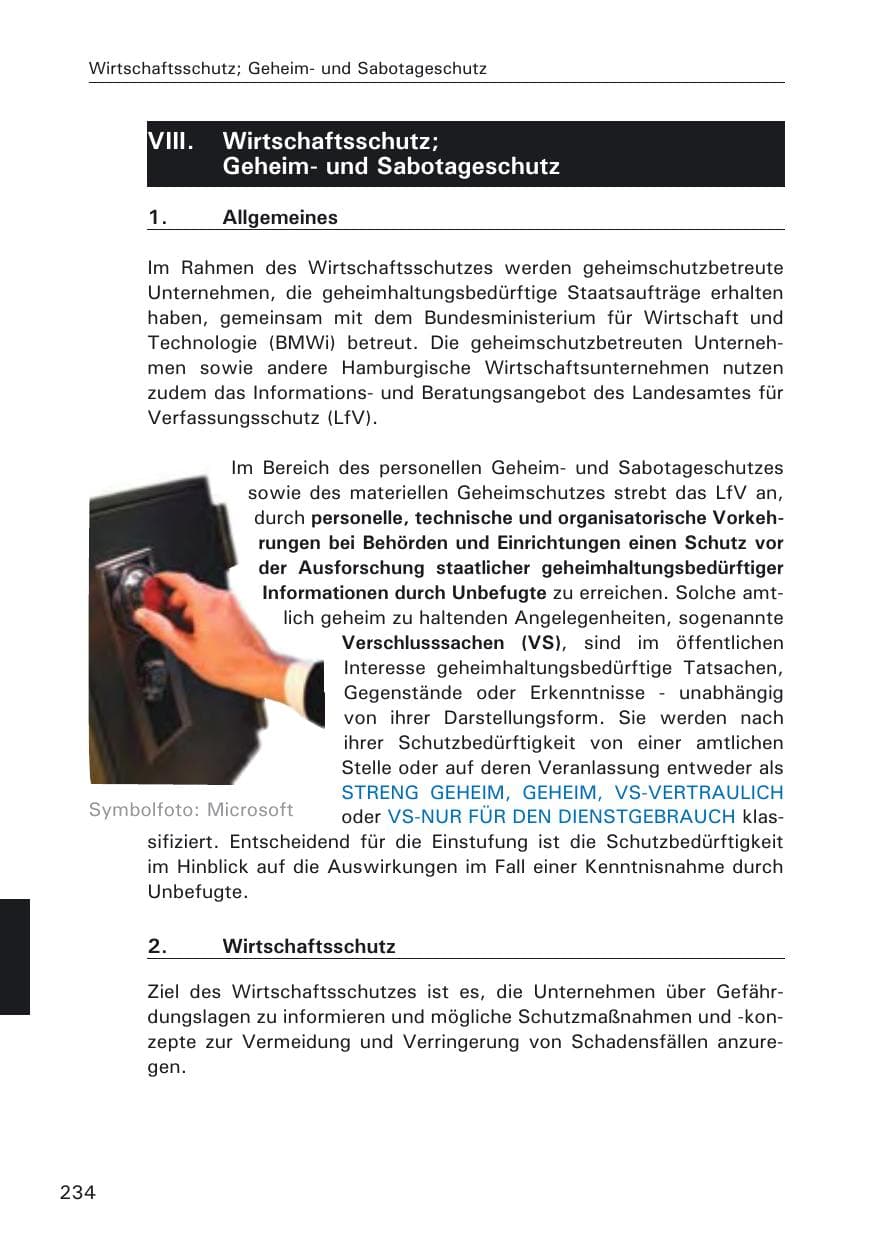 Seite 236 des Verfassungsschutzbericht 2009 Hamburg