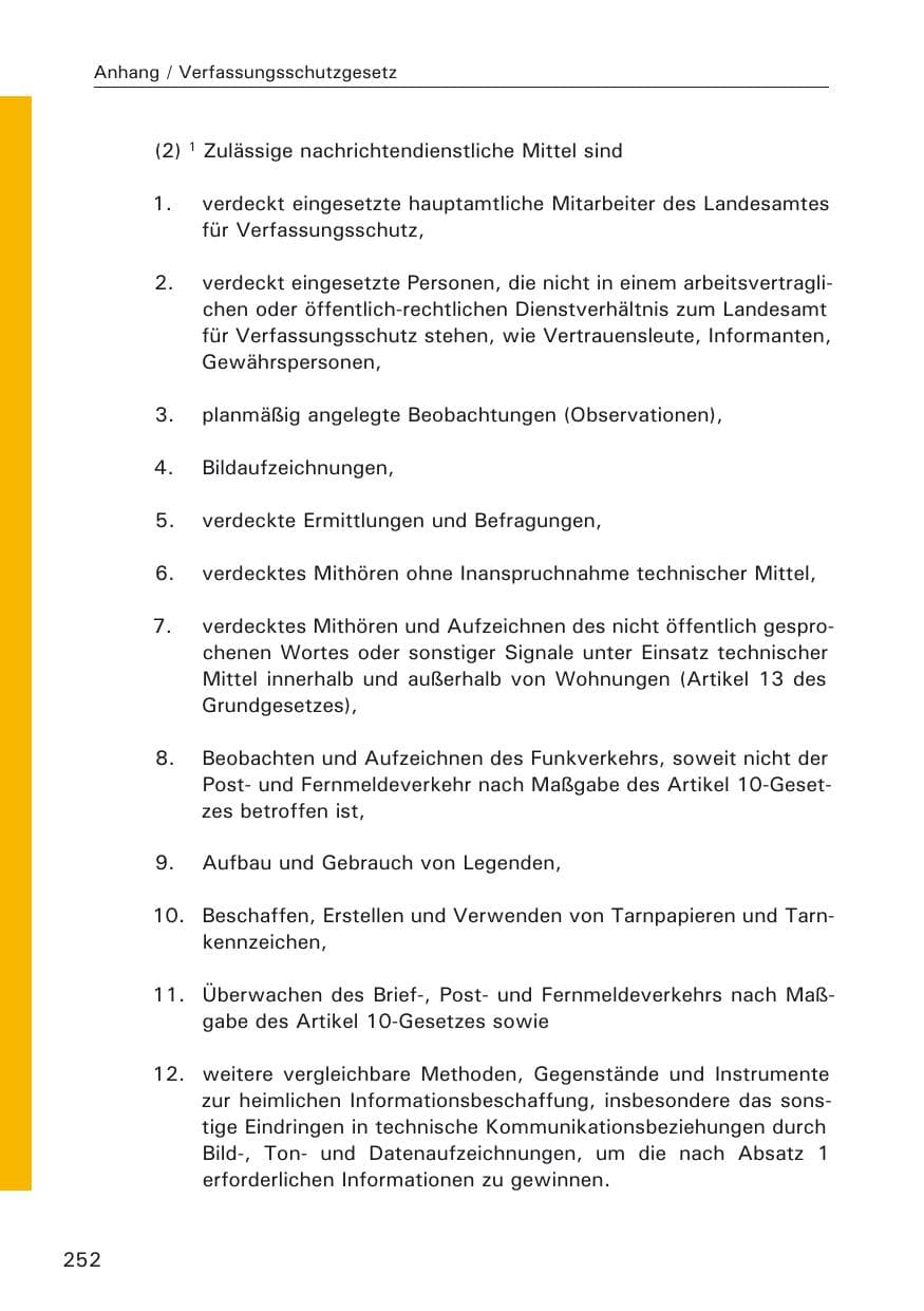 Seite 254 des Verfassungsschutzbericht 2009 Hamburg
