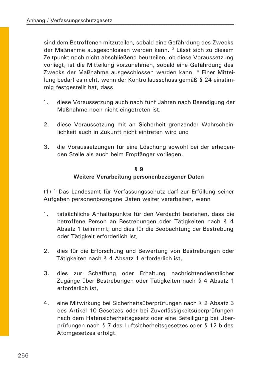 Seite 258 des Verfassungsschutzbericht 2009 Hamburg