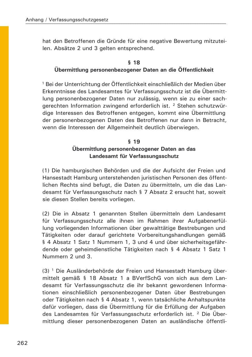 Seite 264 des Verfassungsschutzbericht 2009 Hamburg