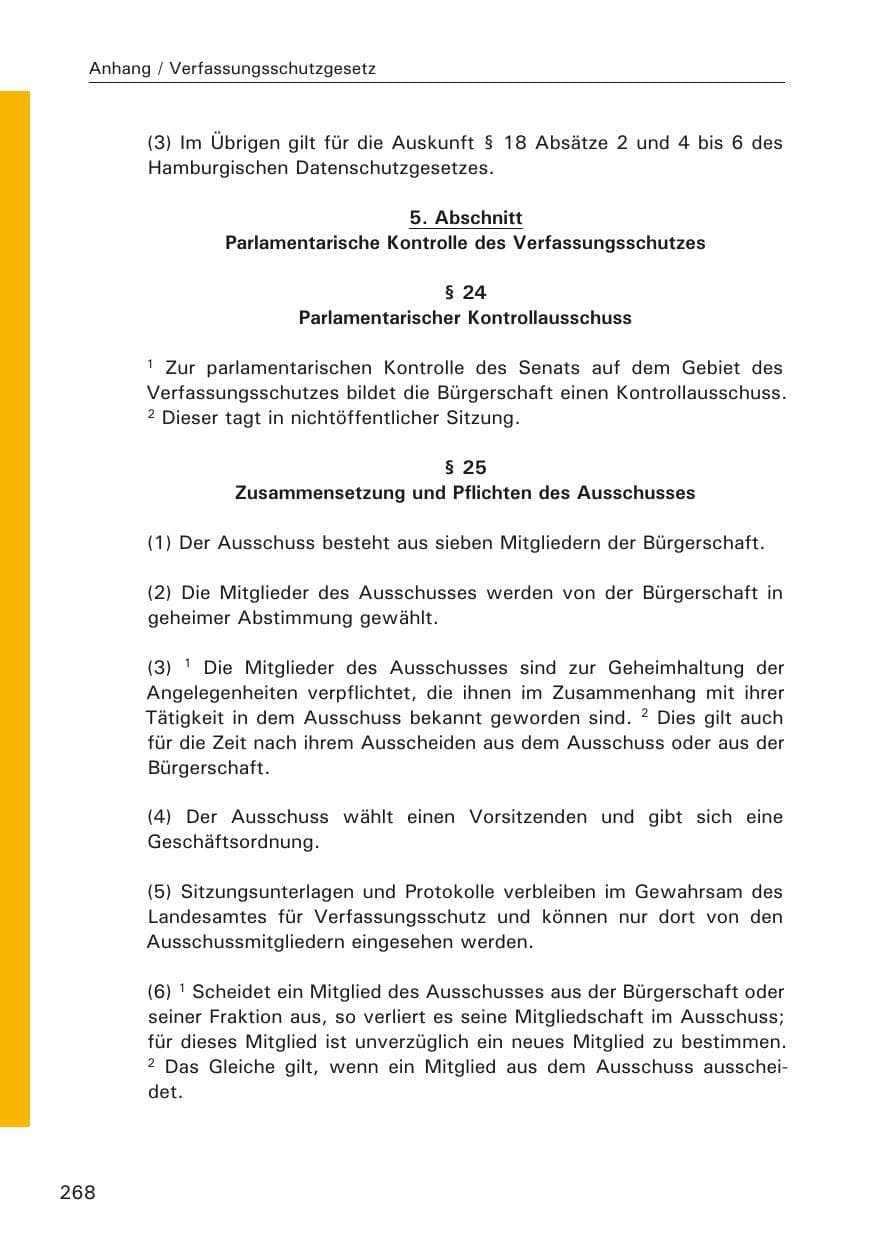 Seite 270 des Verfassungsschutzbericht 2009 Hamburg