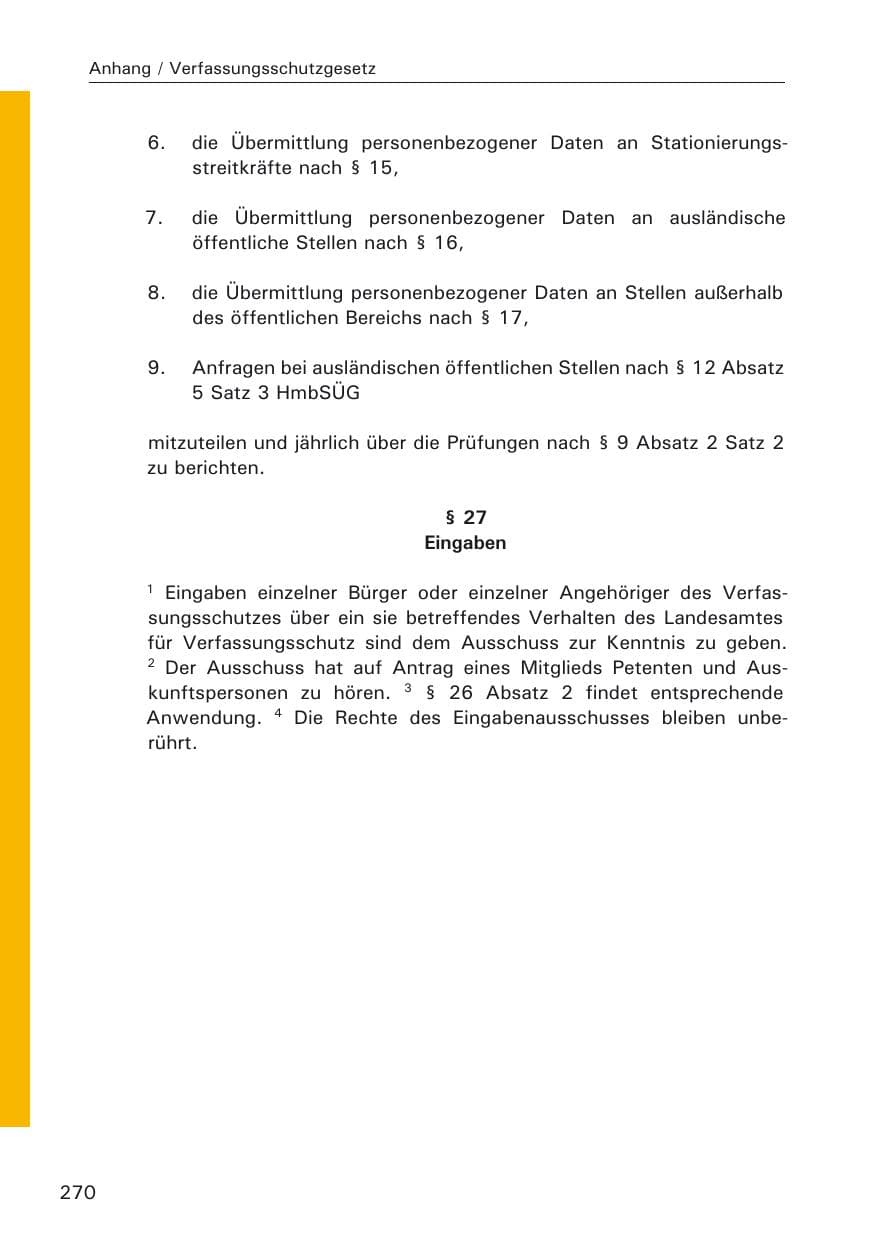 Seite 272 des Verfassungsschutzbericht 2009 Hamburg