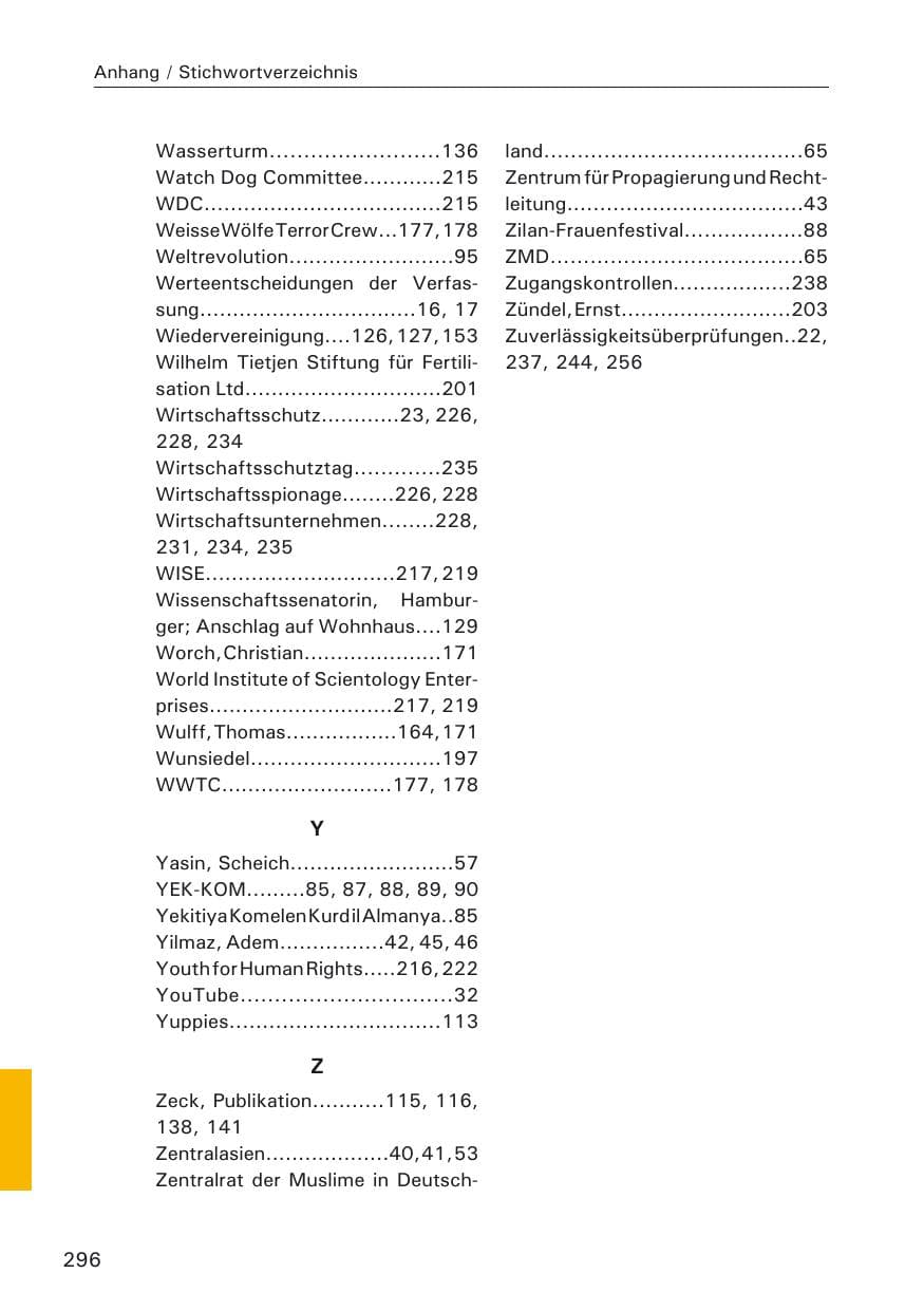 Seite 298 des Verfassungsschutzbericht 2009 Hamburg