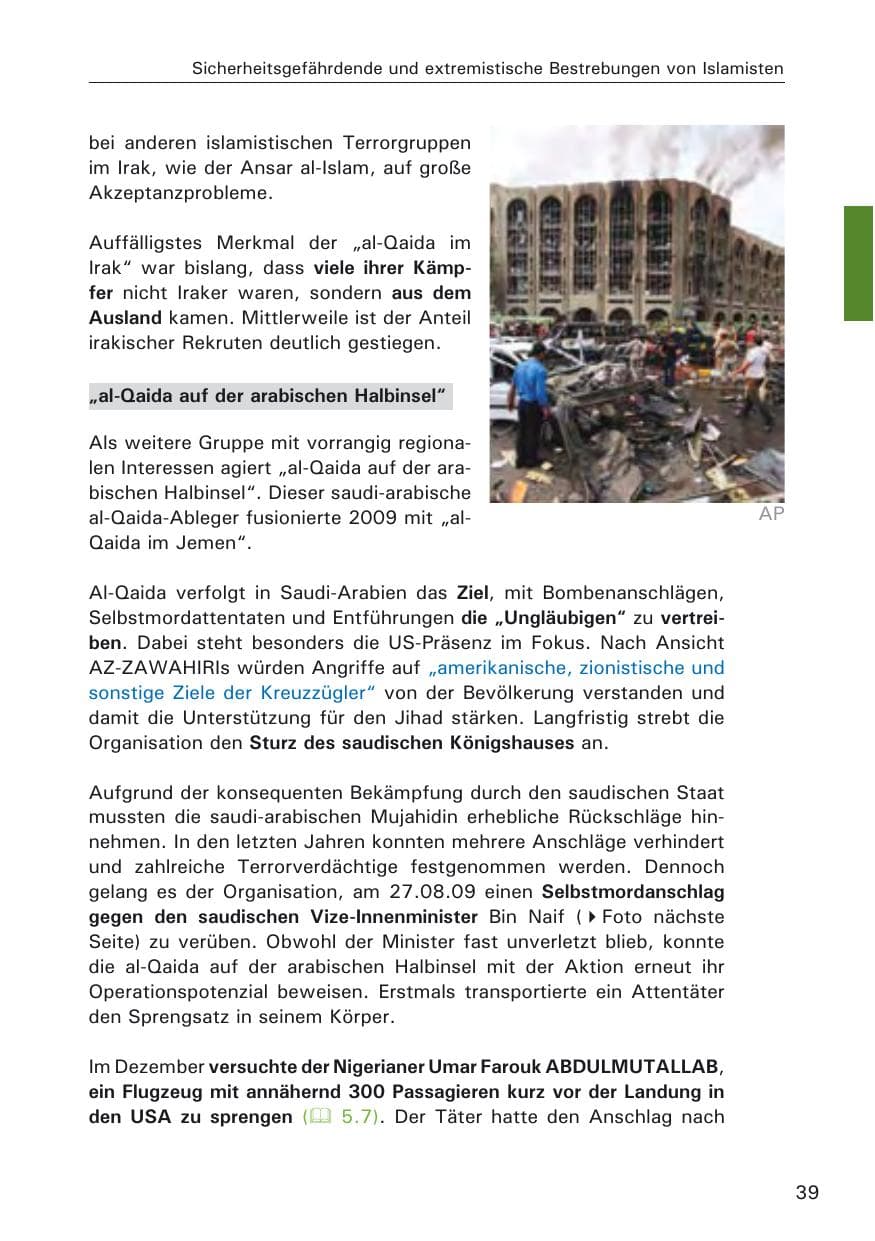 Seite 41 des Verfassungsschutzbericht 2009 Hamburg