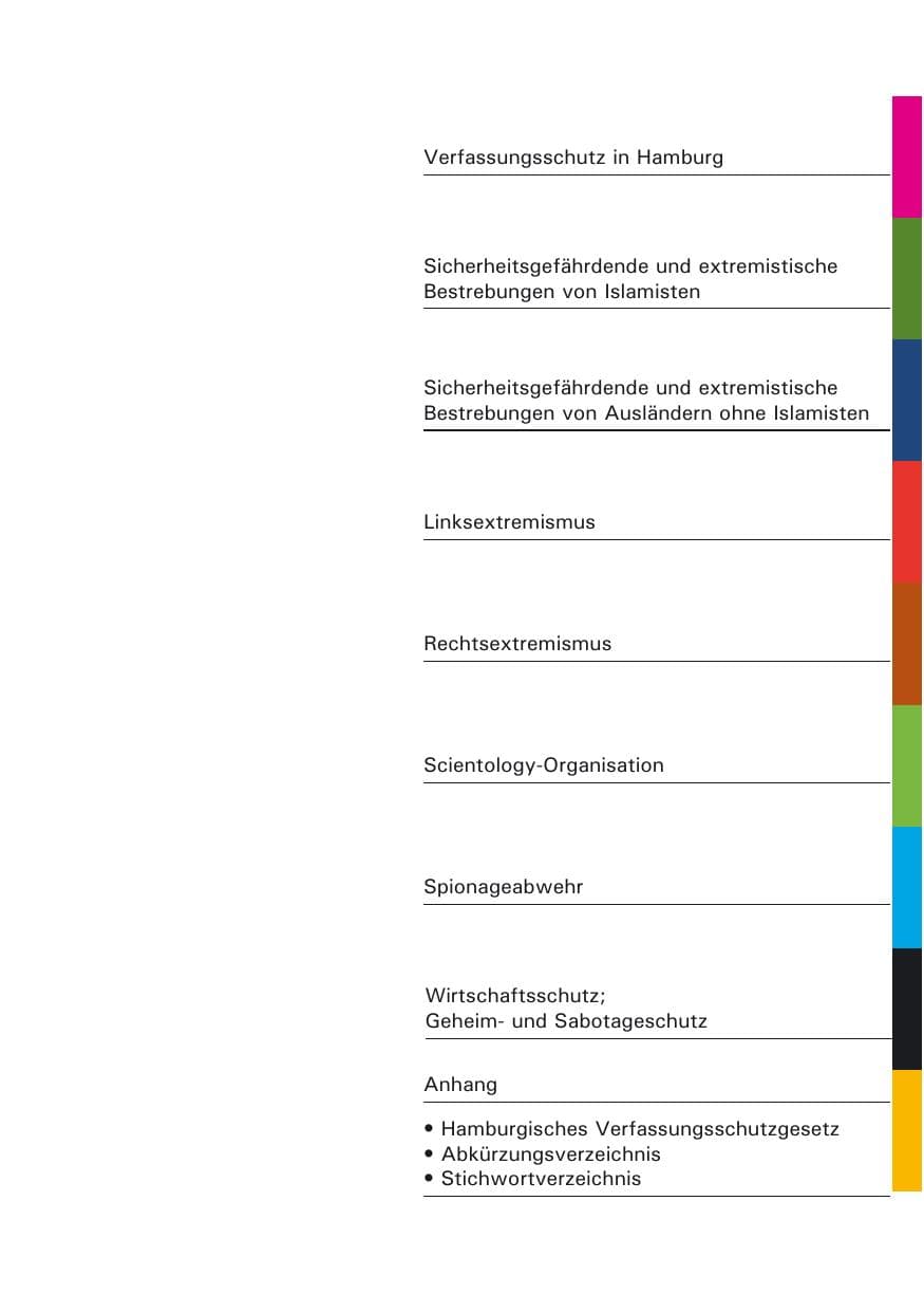 Seite 9 des Verfassungsschutzbericht 2009 Hamburg