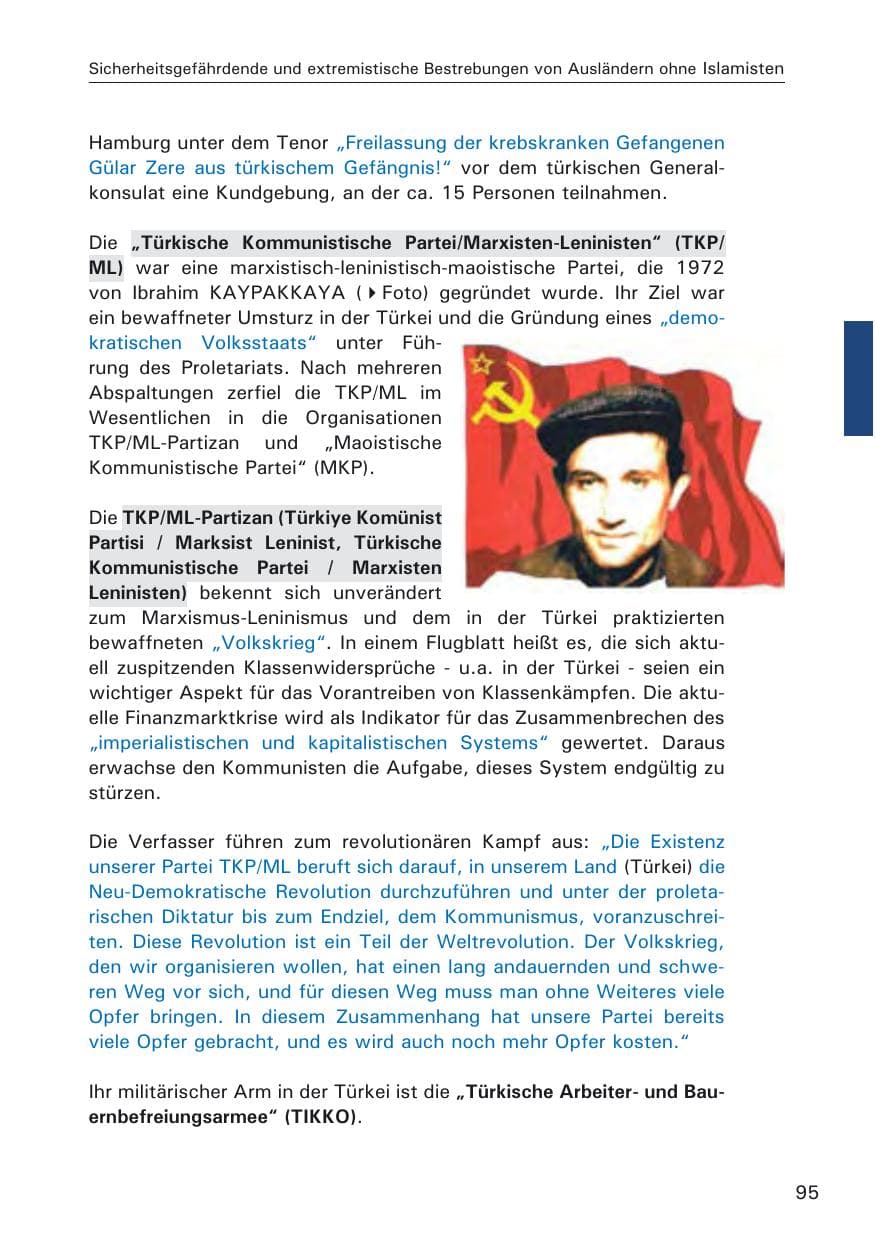 Seite 97 des Verfassungsschutzbericht 2009 Hamburg