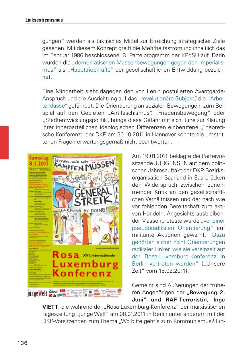 Seite 137 des Verfassungsschutzbericht 2011 Hamburg