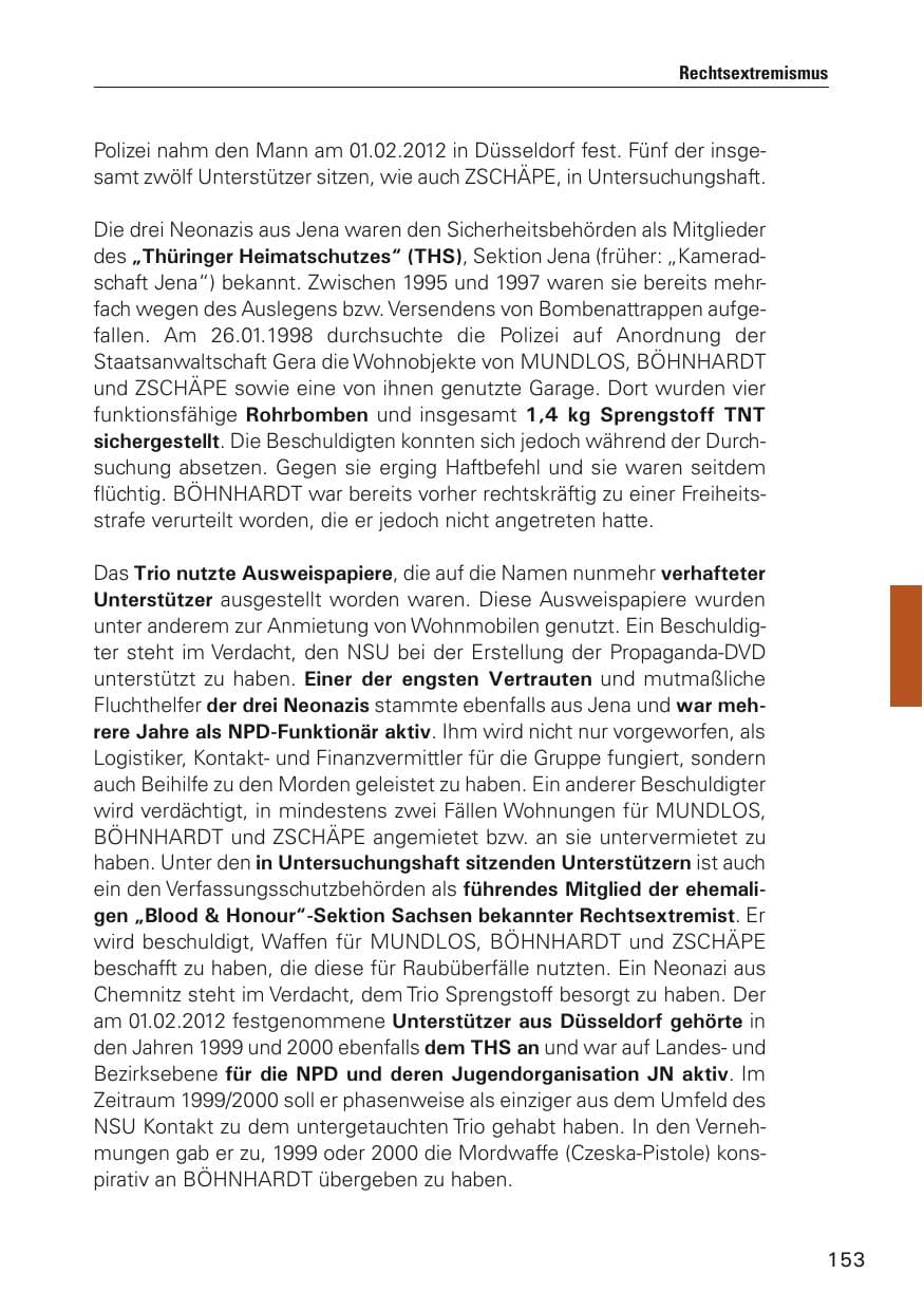 Seite 154 des Verfassungsschutzbericht 2011 Hamburg