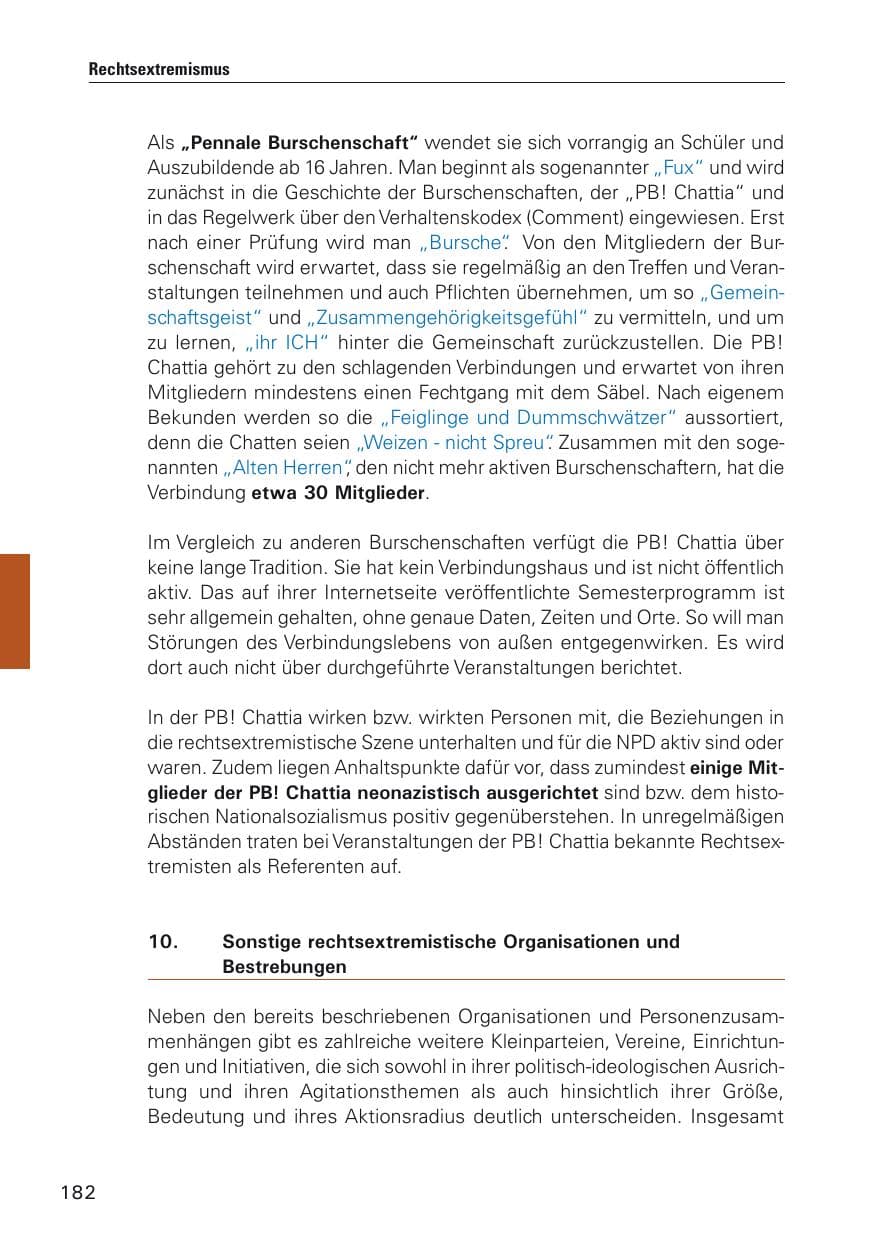 Seite 183 des Verfassungsschutzbericht 2011 Hamburg