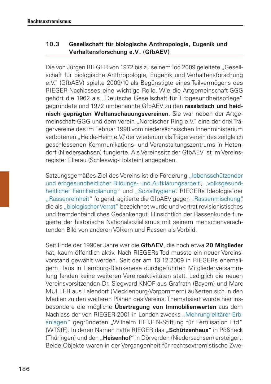 Seite 187 des Verfassungsschutzbericht 2011 Hamburg